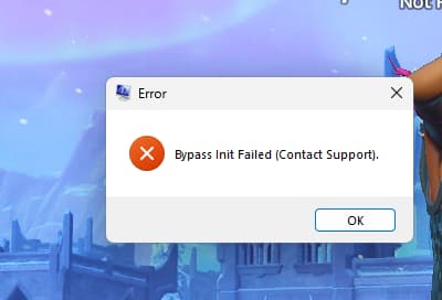 Bypass Init Failed Error